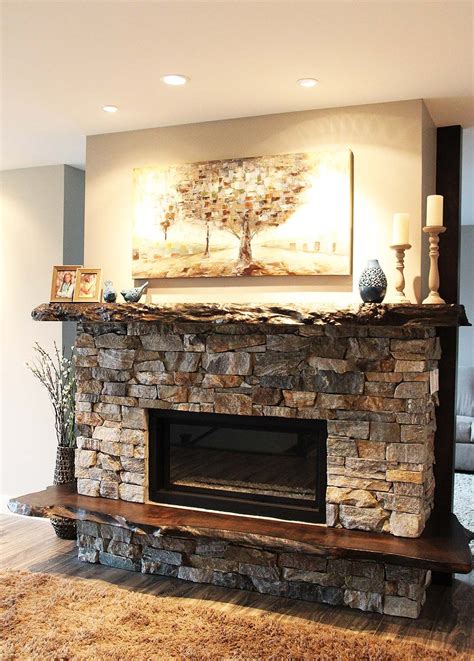 rock mantel.